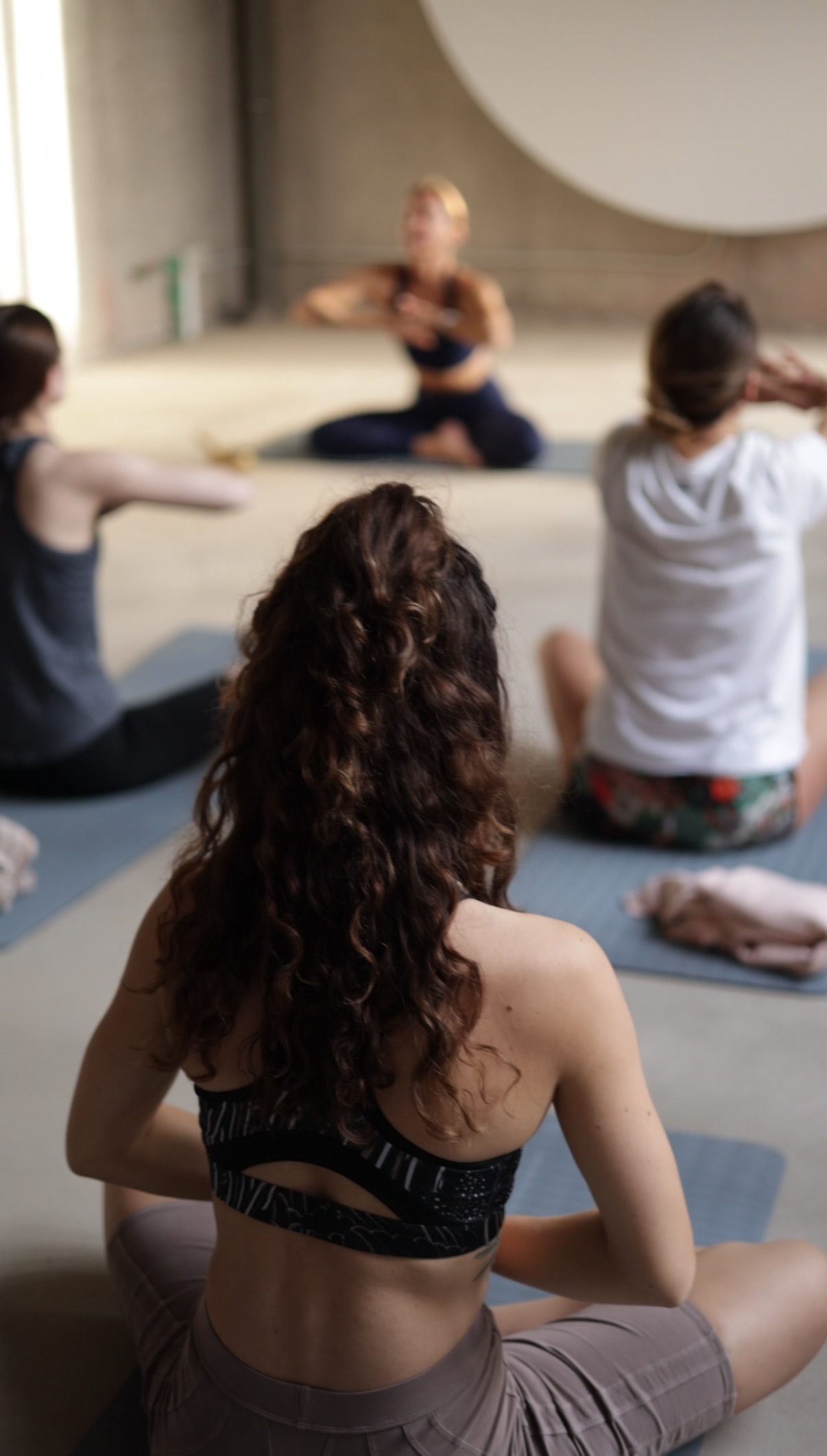 Yoga on beach